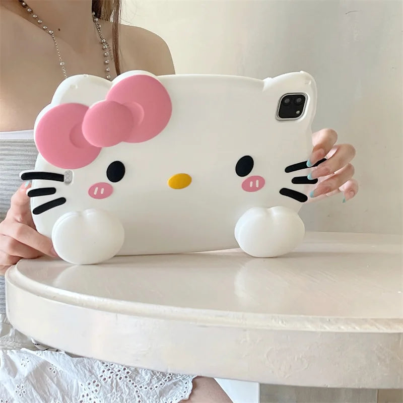 Husă din silicon MINISOM Hello Kitty - rezistentă la șocuri pentru iPad 10.9/11