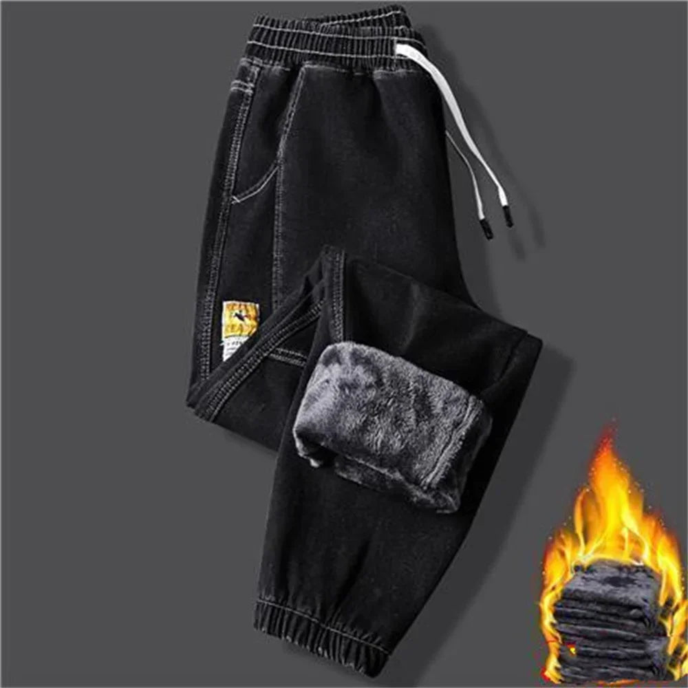 Herren-Jeans 2025: Winter-Fleece Thermal-Denim - Streetwear Collection