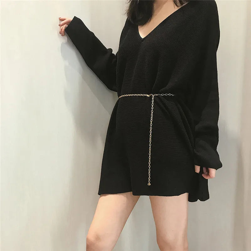 Women Fashion Belts Luxury Designer Belt Retro Silver Carved Hollow Out Chain Belt for Women Elegant Round Metal Women Belt