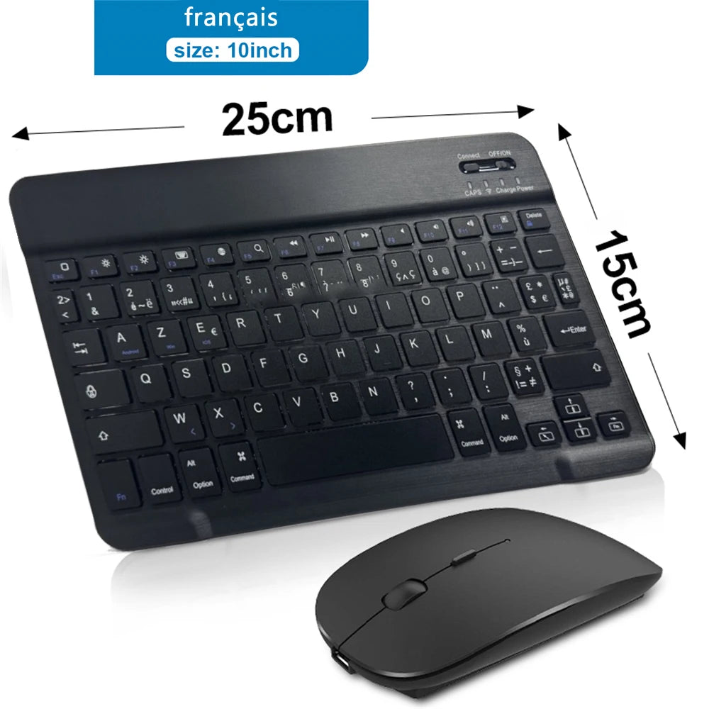 Bluetooth Wireless Tastatur und Maus für iOS Android Windows Tablet - Deutsche Version