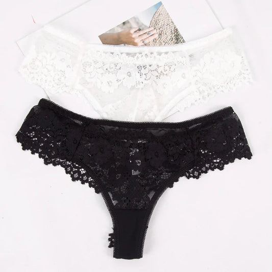 New Women elegant Lace Panties Underwear Female Low-Rise Culottes Femme Bragas Mujer Cotton Crotch Breathable Lace Lingerie Panty