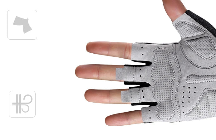 ROCKBROS Radfahren Fahrrad Handschuhe Halb Finger Stoßdämpfend Atmungsaktiv MTB Berg Fahrrad Sport Handschuhe Männer Frauen Radfahren Ausrüstung