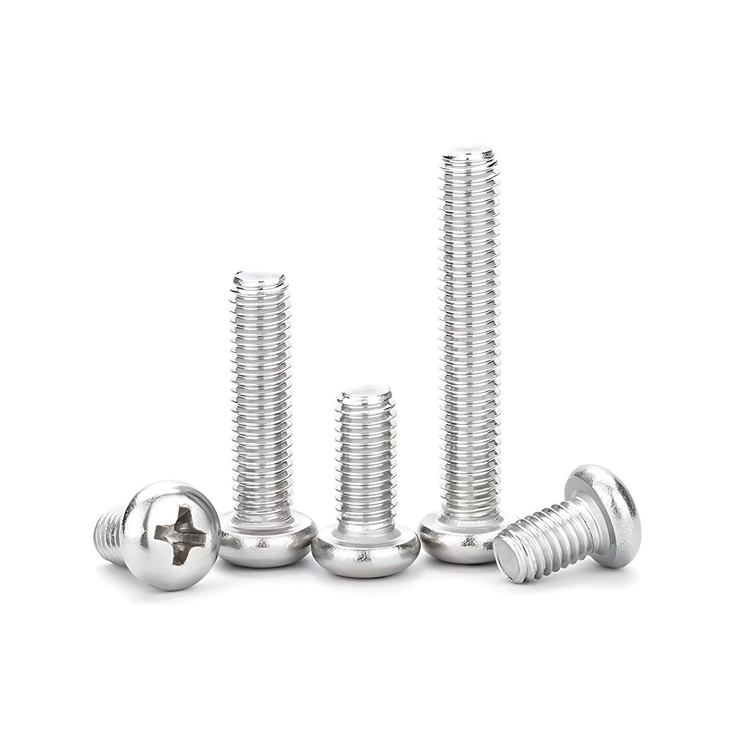 Șuruburi cu cap rotund - Oțel inoxidabil M2-M8 3-100mm pentru consumabile DIY