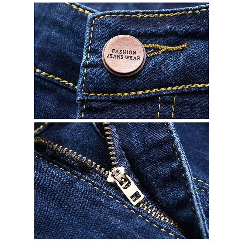 Jeans for Men Plus Size 44 46 48 50 Straight Cut elastic Denim Long Pants