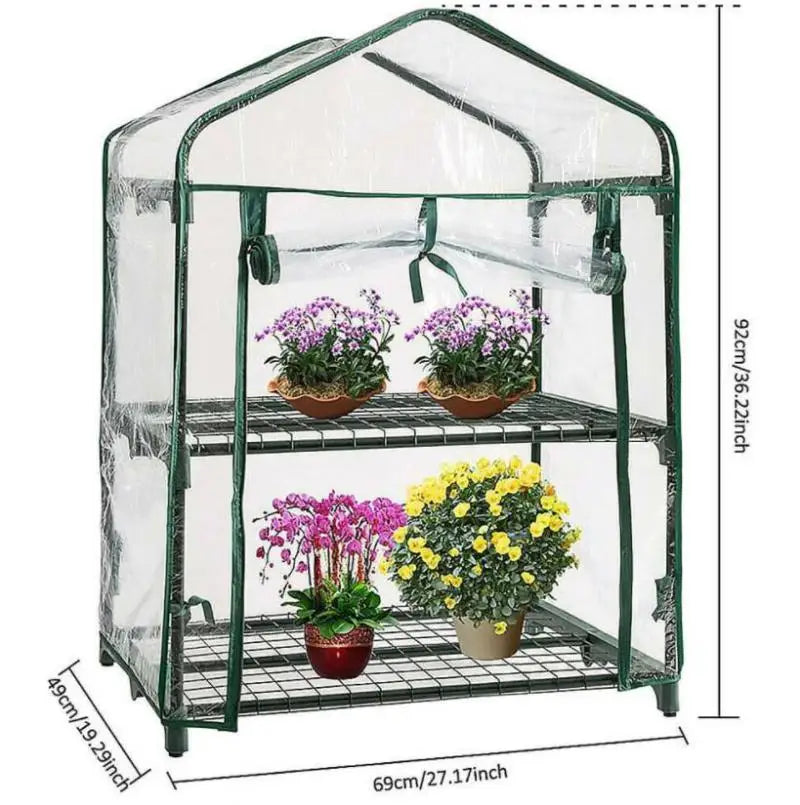 Greenhouse Cover Outdoor Grow Tent Flower And Plant Insulated Warming Shed Sunroom Insulated Rainproof Trellis Garden Accsesory