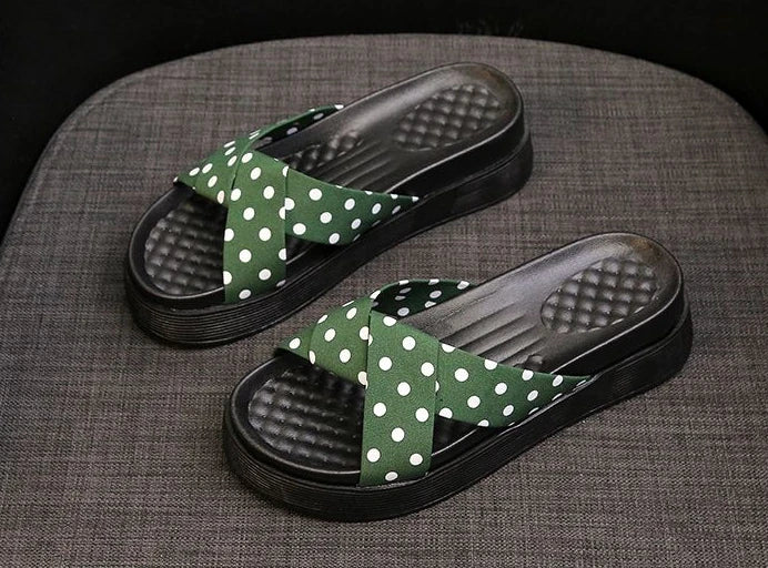 Damen Pantoletten und Sandalen - Strand Höhe Schwarze Schuhe - Günstig Premium Rutschfest Casual Slides Designer Luxus