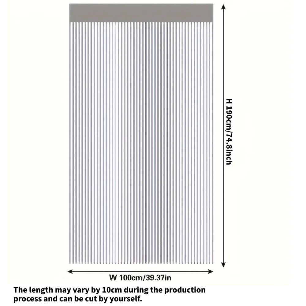 Fadenvorhang 2025: Silver-Ribbon Shiny-Tassel - Window Decoration Collection