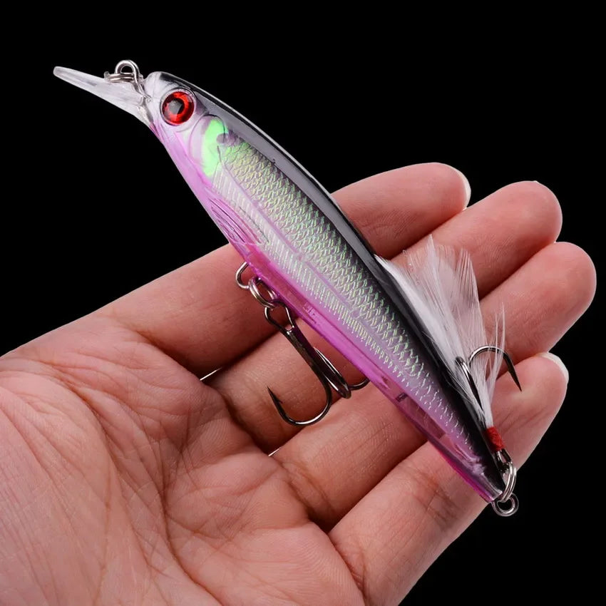 AOracle Laser Minnow Schwimmköder - 11cm 13g 0.6-1.8m