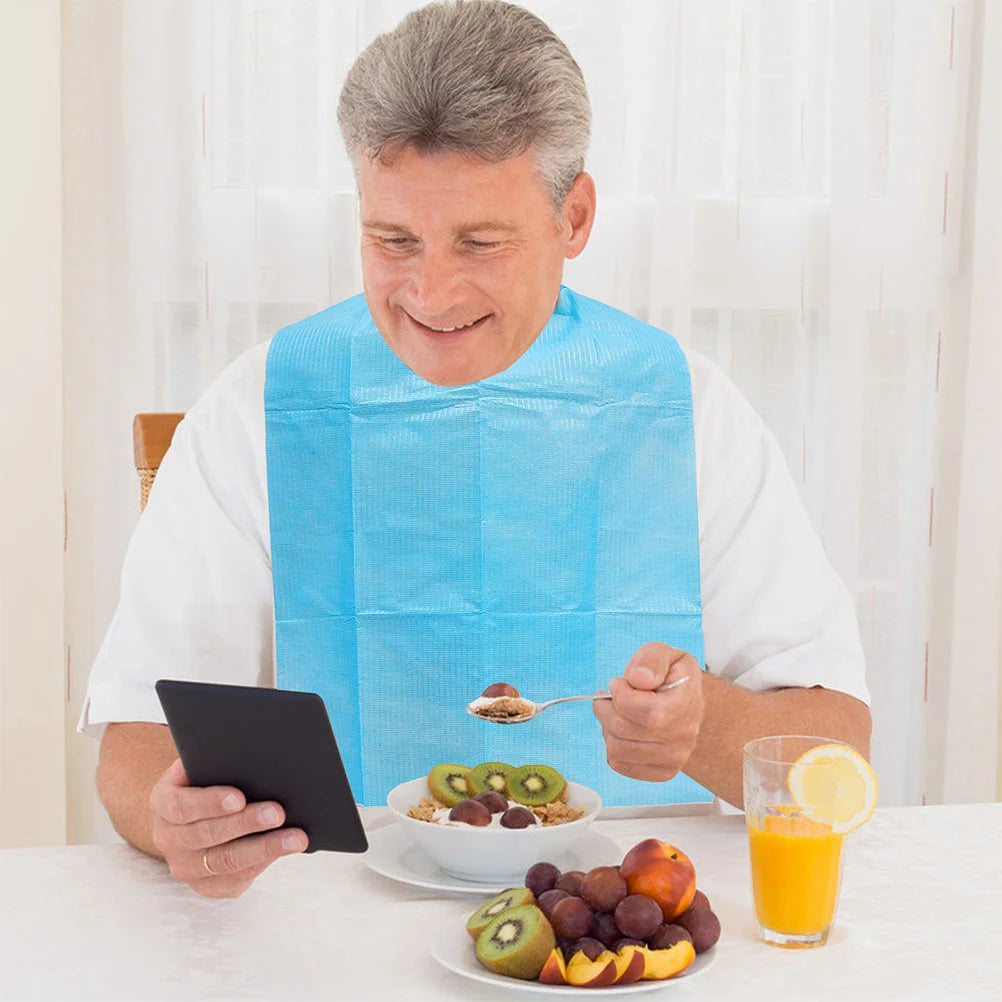 ROSENICE Einweg-Lätzchen wasserdicht - 60 St, PVC, L