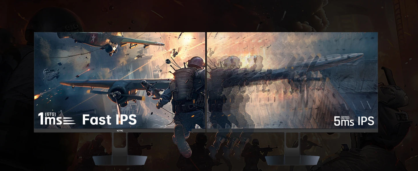 (H27T22 Upgraded Version)KTC H27T22C 27" Gaming Monitor 2560x1440 QHD 16:9 ELED 180Hz Fast IPS Panel Screen 1msGTG Response Time