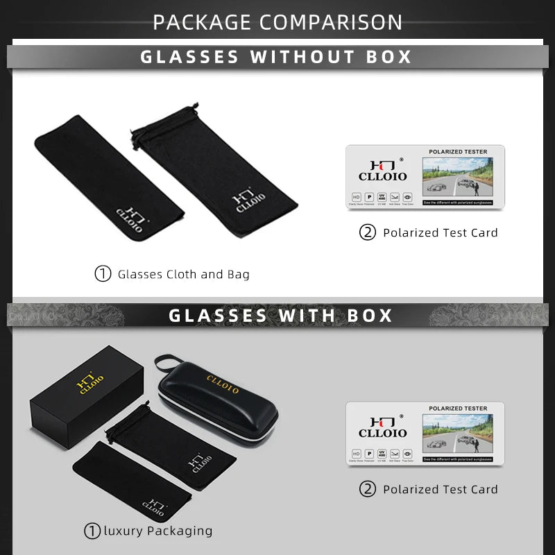 CLLOIO Aluminum Photochromic Sunglasses