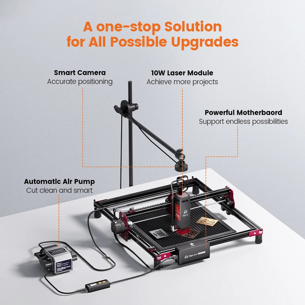 Mașină de gravat cu laser 2025: AlgoLaser DIY Mini mașină de gravat cu tăiere 5W 10W, cadouri personalizate, colecție de articole din lemn