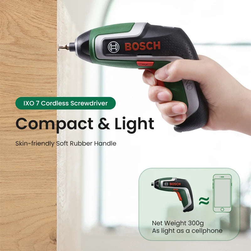 Bosch IXO Cordless Screwdriver 3.6V Usb Rechargeable Multi-Function Mini Electric Drill Screw Driver Portable Power Tool Ixo 7/6