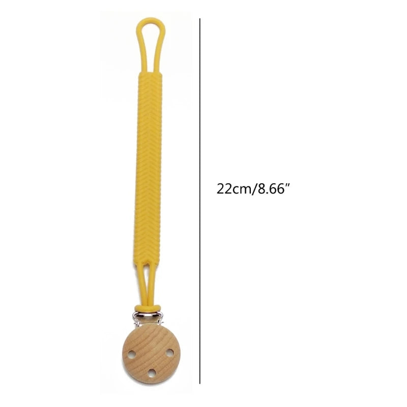 Schnuller-Clip 2025: THINKTHENDO Silicone Pacifier Clip Baby Boys Girls - Flexible RustFree Holder Teething Relief Safe Baby Collection