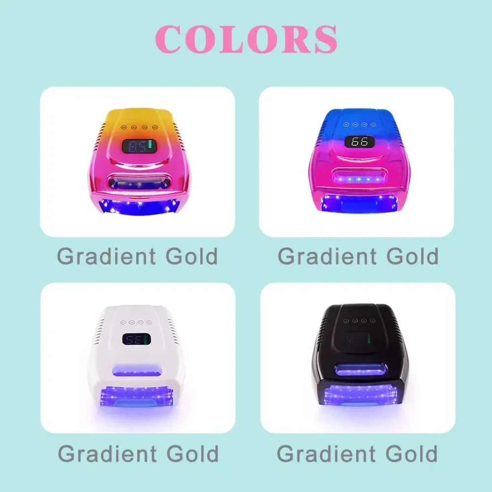 Cordless UV Nail Lamp 51LEDs 96W Professional LED Nail Lamp with Touch Display UV Light for Gel Nails Built-in 3-Timer Modes