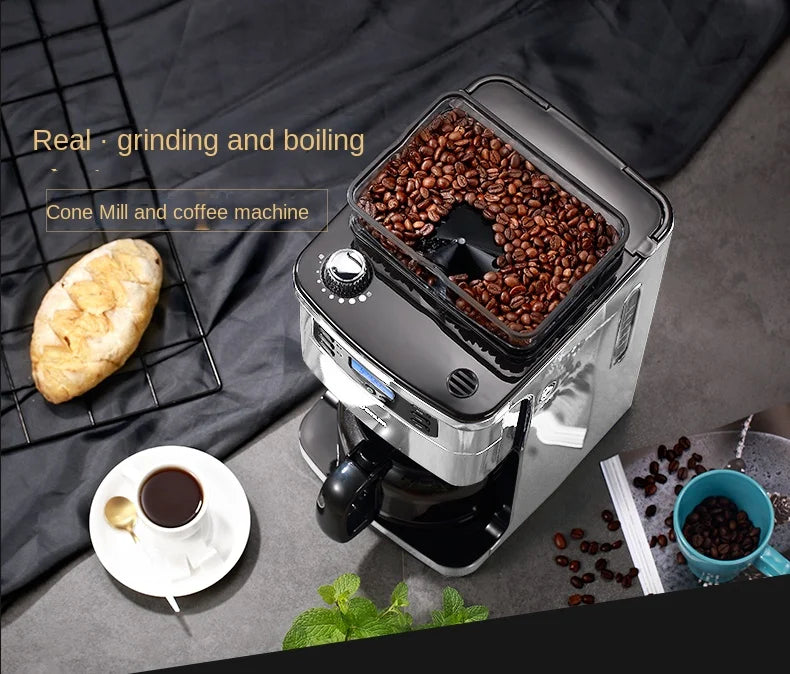 Italian American Automatic Coffee Machine Household Coffee Machine 20bar Extraction Concentration Optional Automatic Grinding