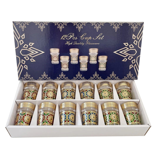 ENERGE SPRING Mosaikglas Luxusstil - 12er 250ml Rund