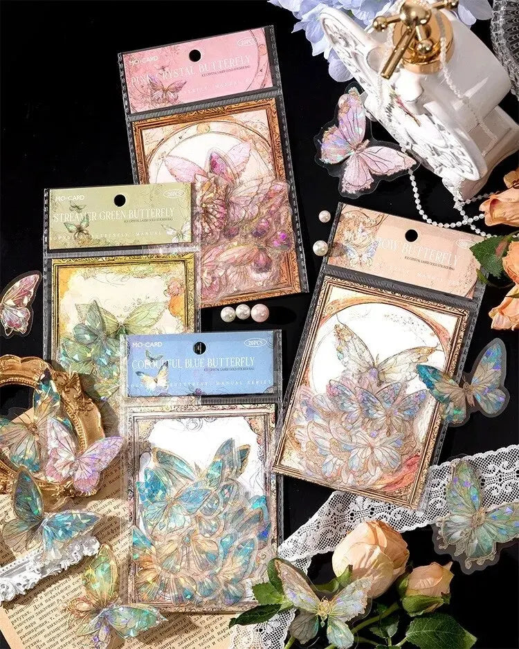 5Style Schmetterling PET 3D - 20 Teile stromlos 3cm