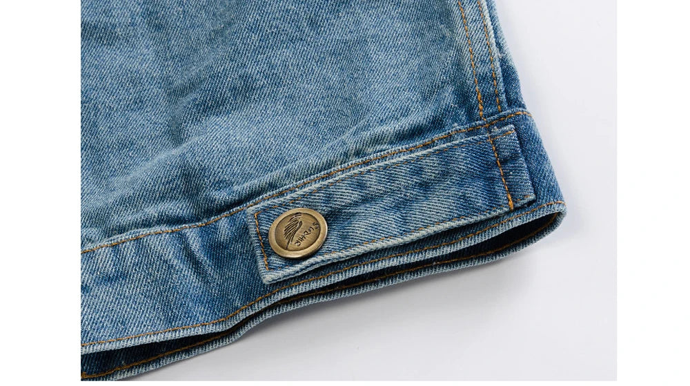 Men's Denim Vest Sleeveless Jackets Cotton Retro Streetwear Ripped Blue Jean Vests Fashion Hip Hop Waistcoat Men Clothing