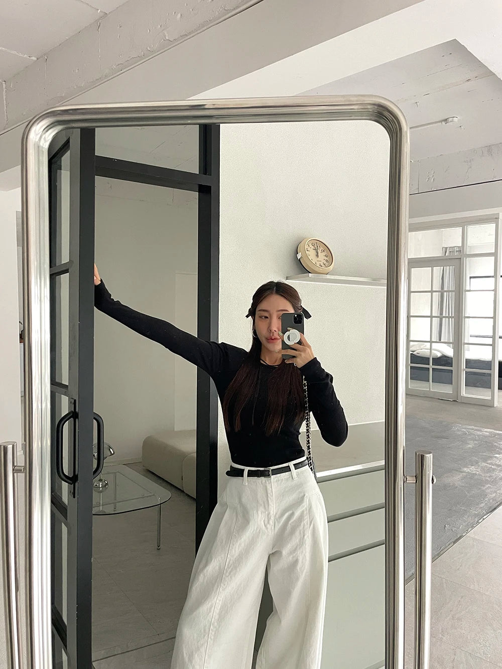 Jeans Spring Summer Long Wide Leg Pant Women High Waist Fashion Casual Korean Style Ladies Trousers Loose Pleated Woman Pants