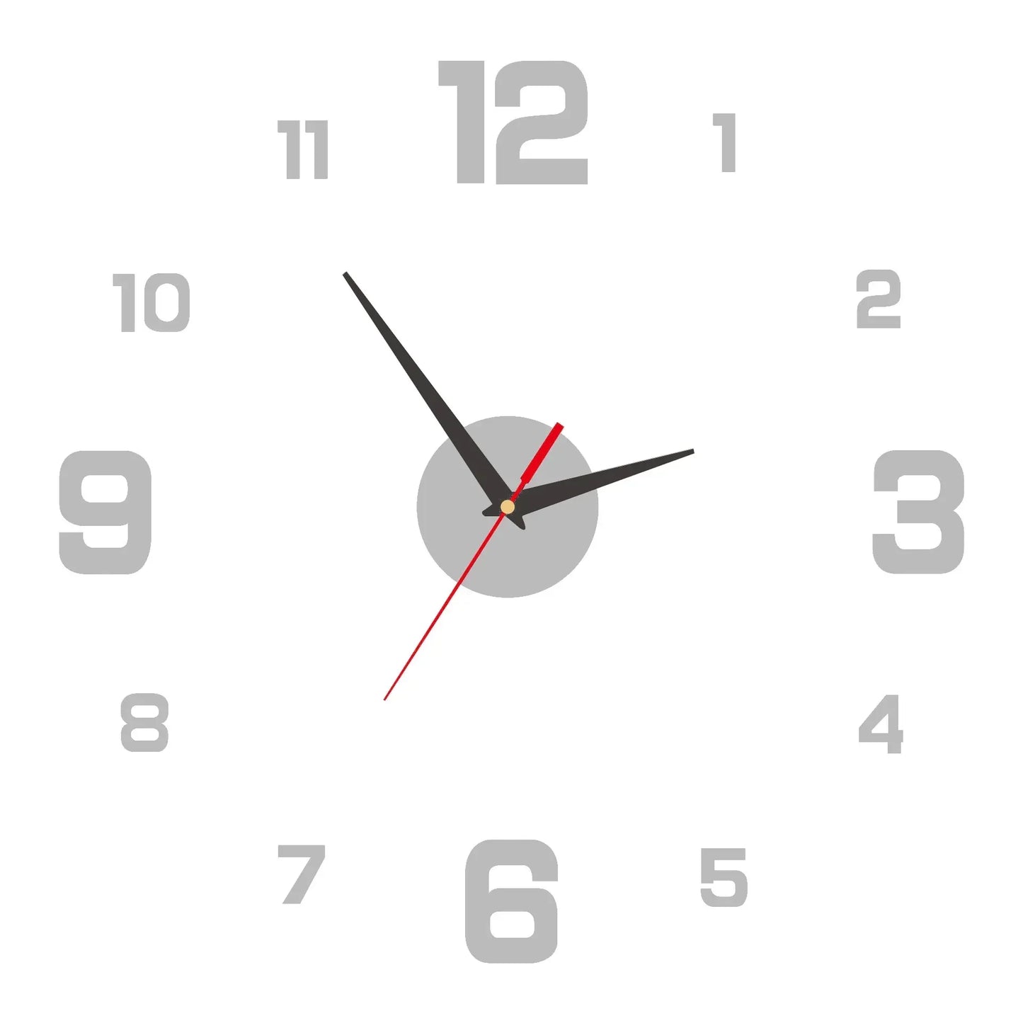 Choice 3D Rahmenlos DIY Uhr - Acryl 50cm Leise Wohnzimmer