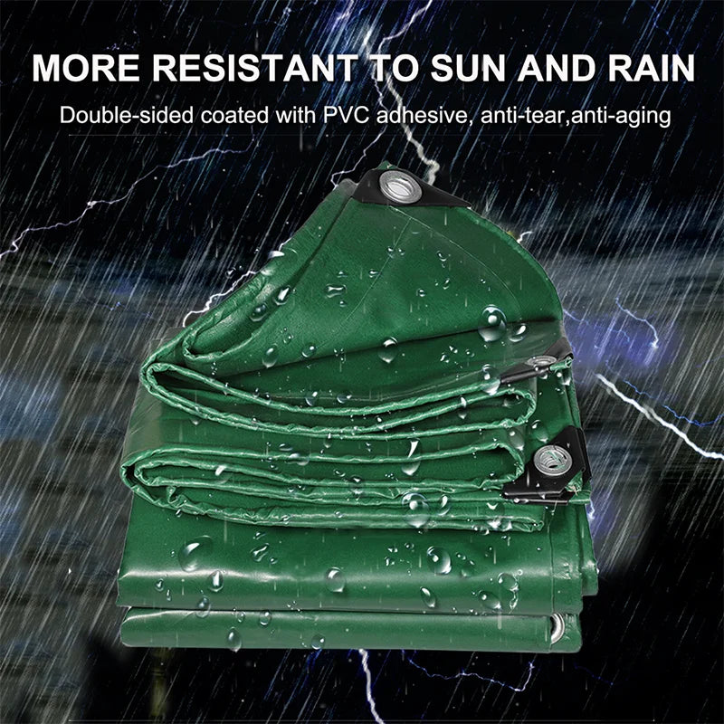 0.3mm PVC Plane Regenschutz - 400g/㎡ Wasserdicht Sonnensegel Outdoor Garten Pflanzenschutz Boot Auto LKW