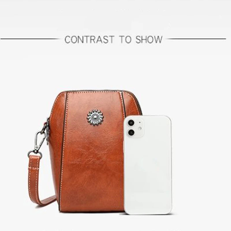 Modisch Und Vielseitig Handy Tasche, Neue Casual Schulter Crossbody Kleine Tasche, Künstlerisch Retro Mini Tasche Für Frauen
