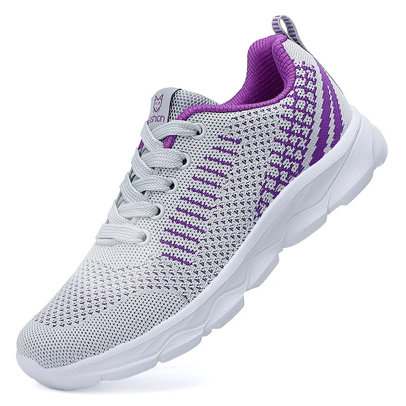 Fashion Womens Running Sneakers High Quality Comfortable Lightweight Casual Shoe Non Slip Breathable Mesh Sports Shoes for Woman