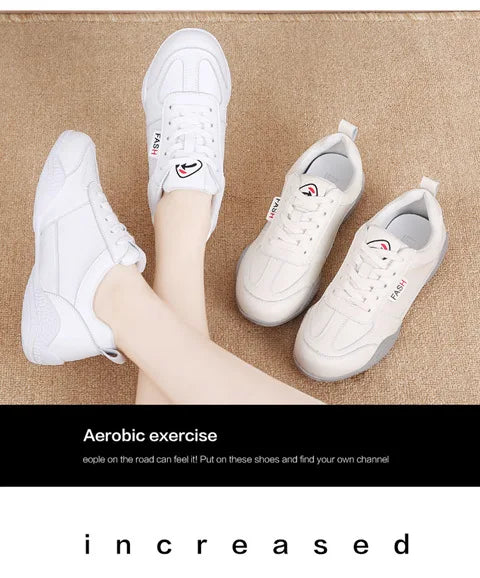 Women Shoes 2024 New Casual Lightweight Sports Shoes WomenBreathable Little White Platform Shoes White Sneakers Women