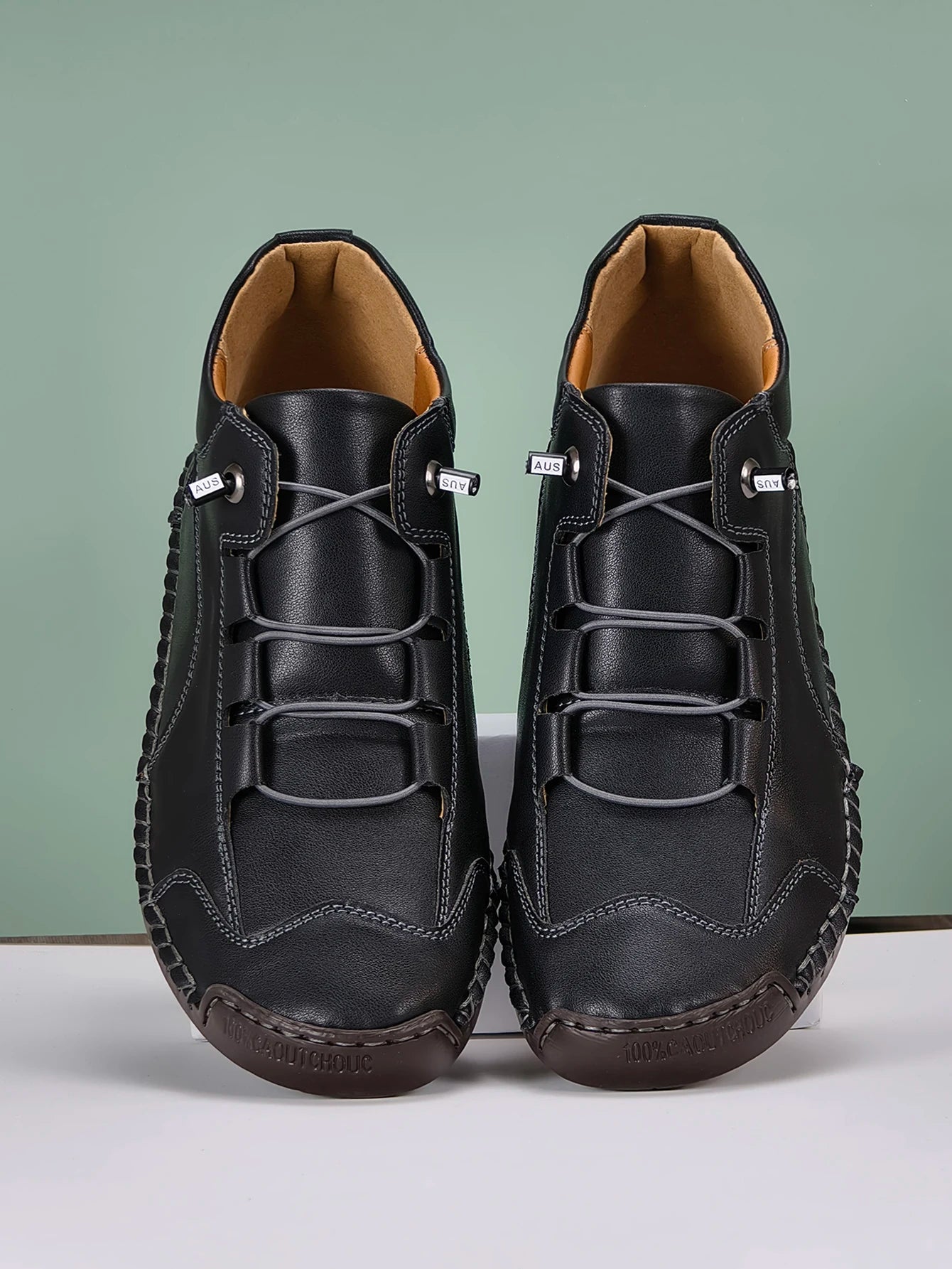 New Fashion Sneakers Women Handmade Leather Casual Shoes Design Platform Loafers Breathable Flats Shoe Driving Plus Size