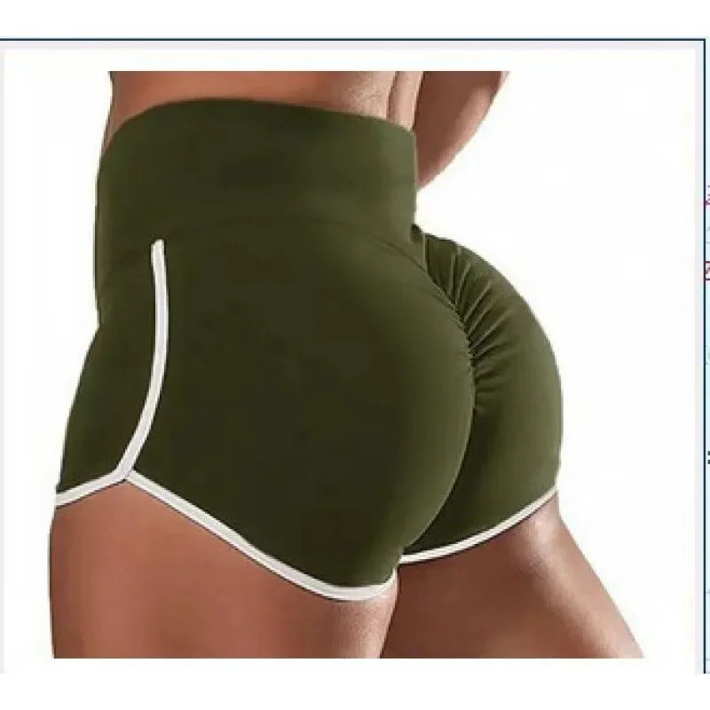 Sport-Shorts 2025: Women Gym Fitness Tight-Fitting Yoga Shorts Sexy Elastic Sports - Running Tight Hip Lifting Shorts Girls Casual Sports Short Pants Collection