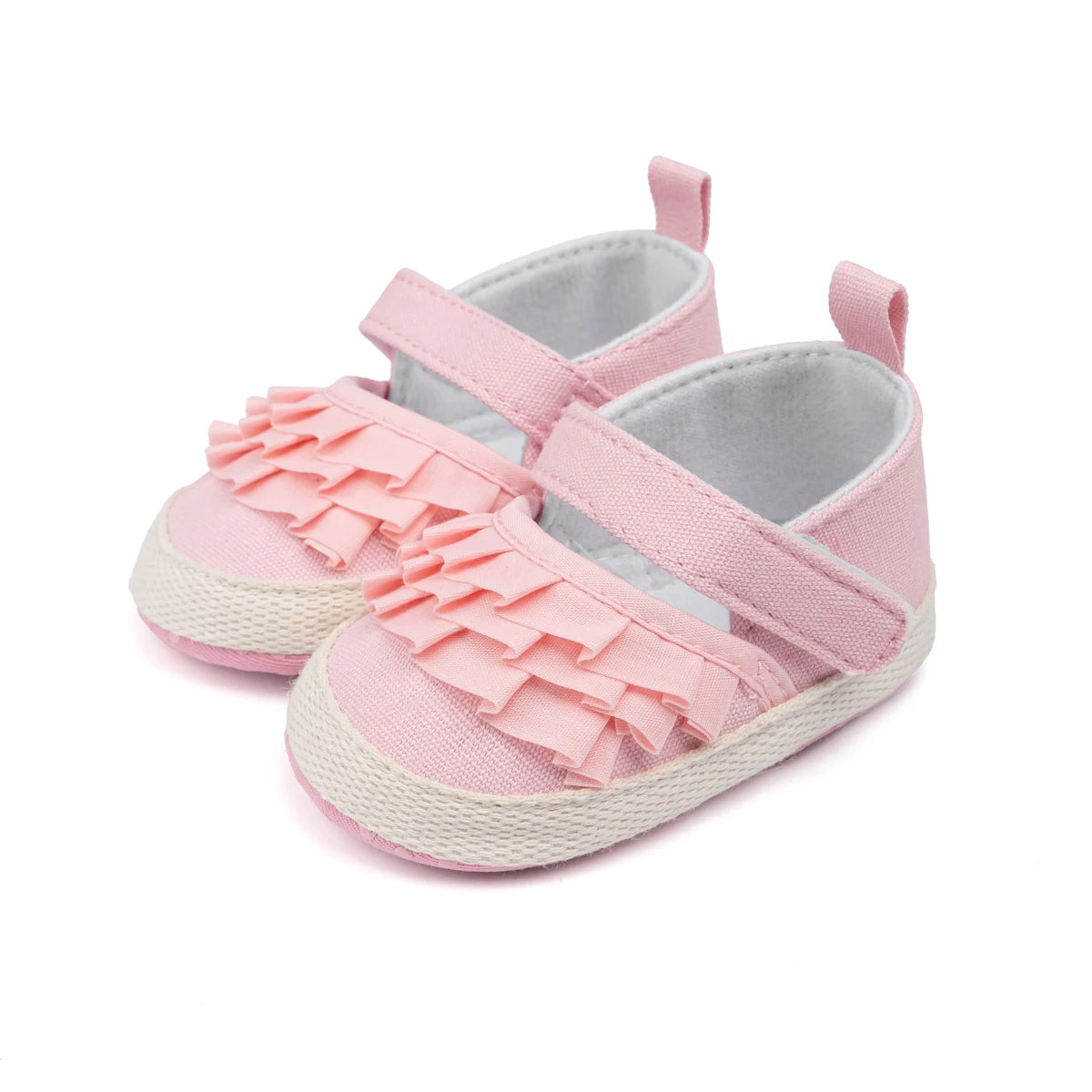 KIDSUN Schöne Spitze Baby Mädchen Schuhe 2025 - Frühling Herbst Baumwolle Sohle Rutschfest - Kleinkind Erste Laufschuhe Krippe Prinzessin Hochzeit