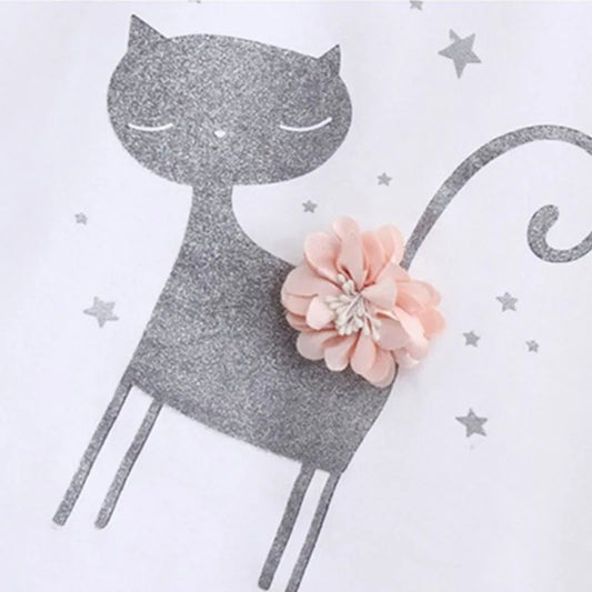 SH Baby Dress Mädchen Tutu Set - Baumwolle Kurzarm 1-5J