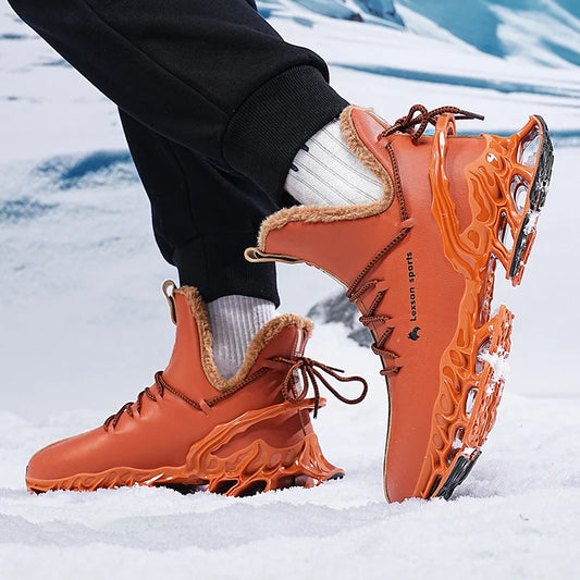 Comeinia Schnee Stiefel Wasserdicht Gepolstert - Größe 42, Rutschfest, Plüschfutter