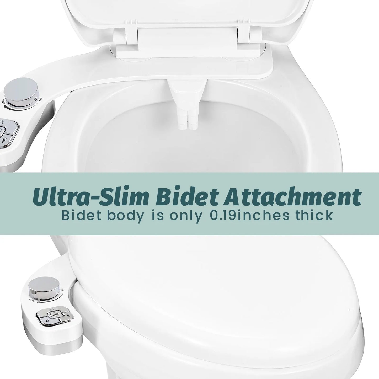 Bidet 2025: SAMODRA Button Non-Electric Self Cleaning - Dual Nozzle Fresh Water Collection