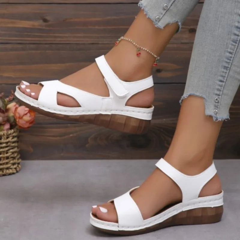 Summer Women Shoes Sandals Elegant Walking Shoes Beach Ladies Shoes Wedge Women's Sandals Non-Slip Footwear Sandal Women Female