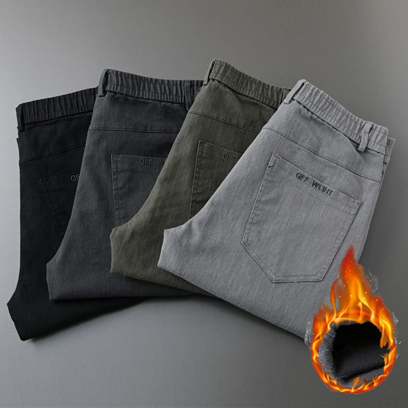 Pantaloni CN Warmfleece - Talie elastică din bumbac, model standard