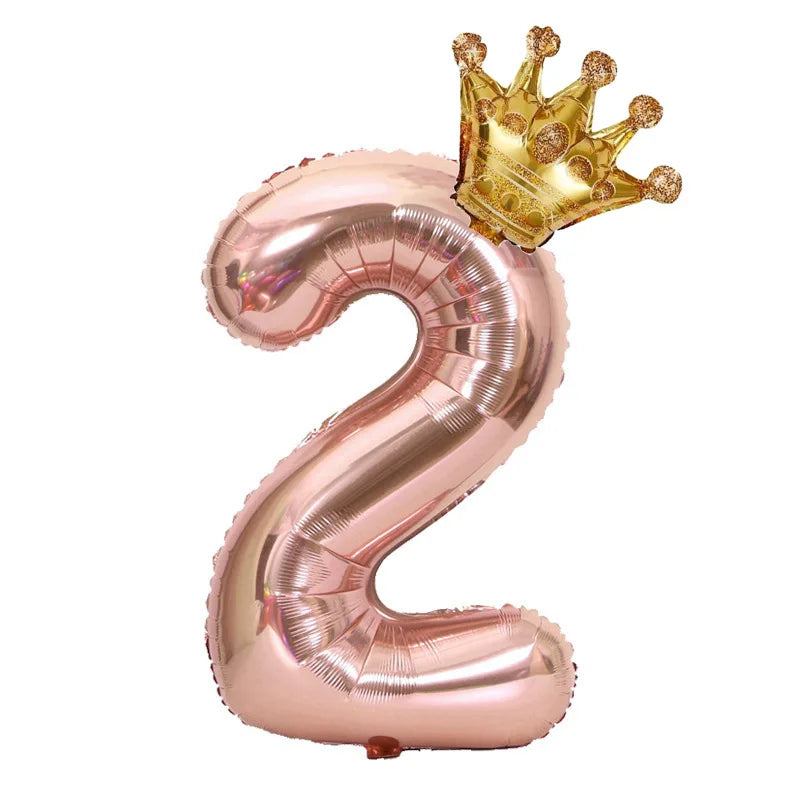 Choice 32 Zoll Rose Gold Zahlenballon - Folie 2 Stk Party