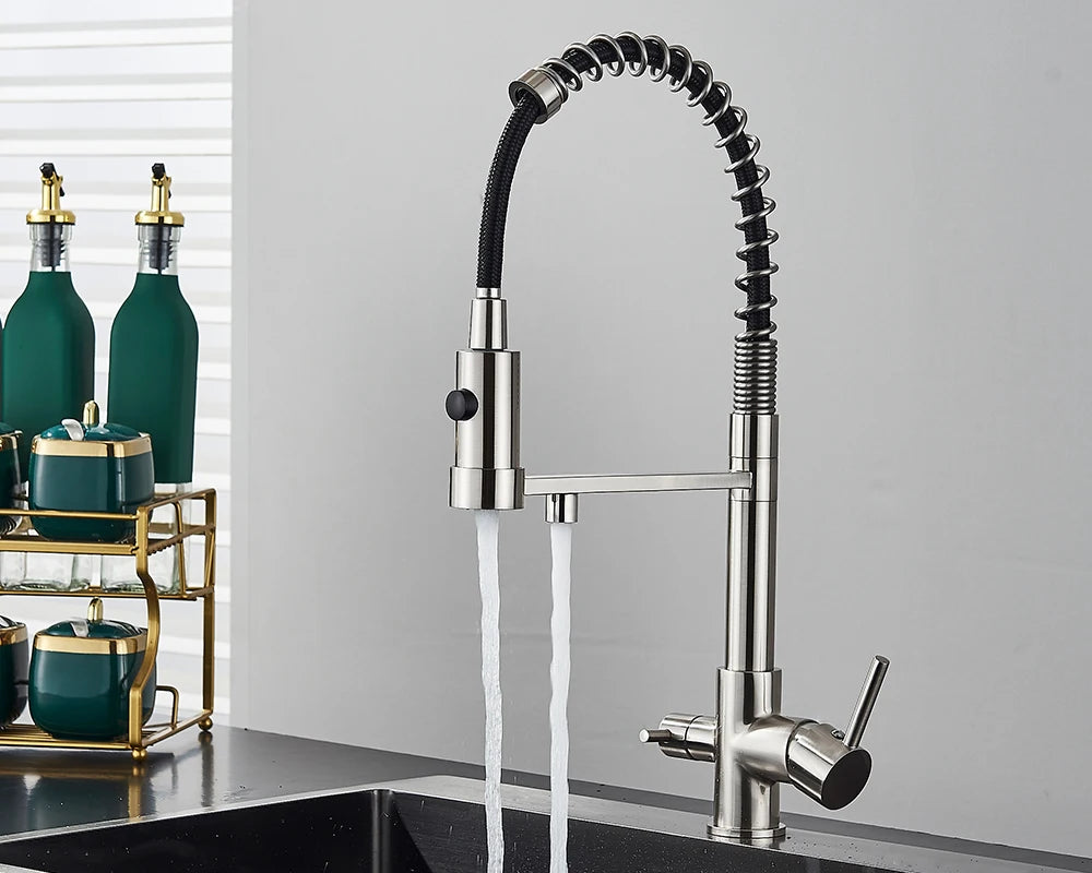 Schwarzer Gefilterter Küchen Wasserfilter