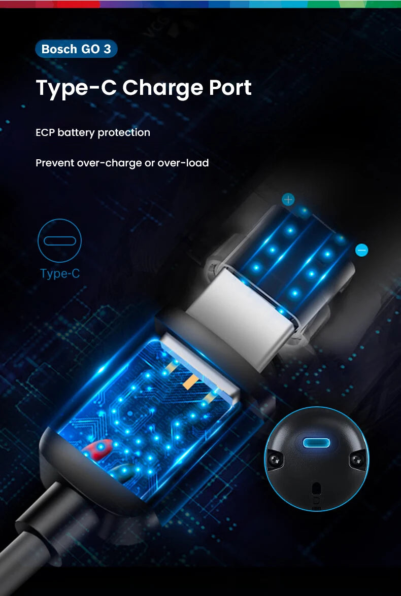 Bosch GO 3 /GO2 Cordless Screwdriver 3.6V Rechargeable Electric Screw Driver Multi-Function Drill Repairing Power Tools Kit GO 2