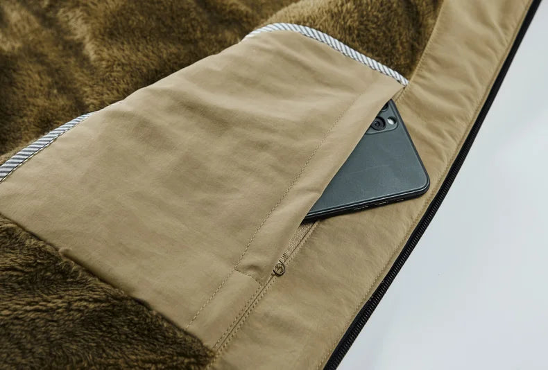 Mode 6XL Warme Fleece-Weste - Ärmellos, Polyester, Winter