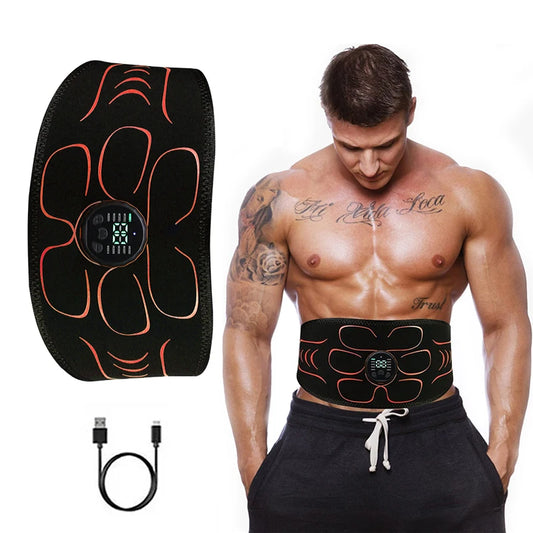 Centură abdominală cu stimulator muscular LGFU EMS - USB CE SML