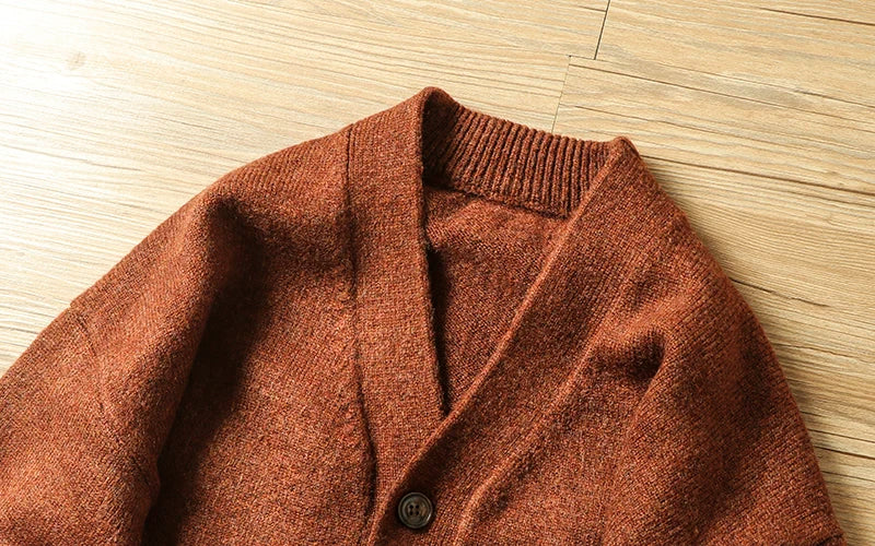 American Vintage Herren Cardigan Warm - Stark, M/L, V-Auss.