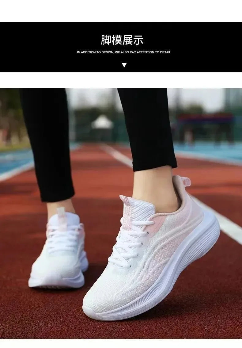 Womens Running Shoes Breathable Sport Tennis Sneakers Athletic Outdoor Gym Training Jogging Walking Shoes for Ladies
