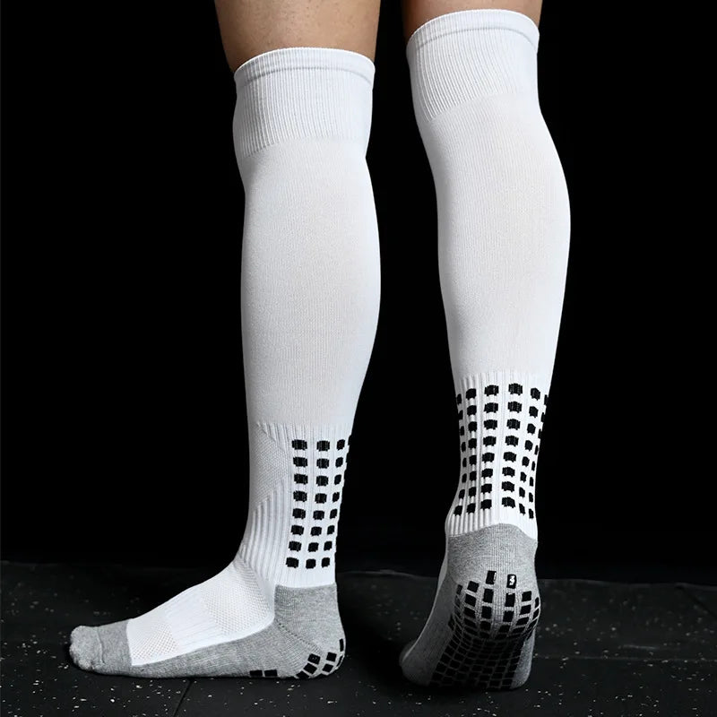 Neue Lange Fußballsocken mit Silikon-Saugnapf-Griff - Antirutsch-Fußballsocken für Sport, Männer und Frauen