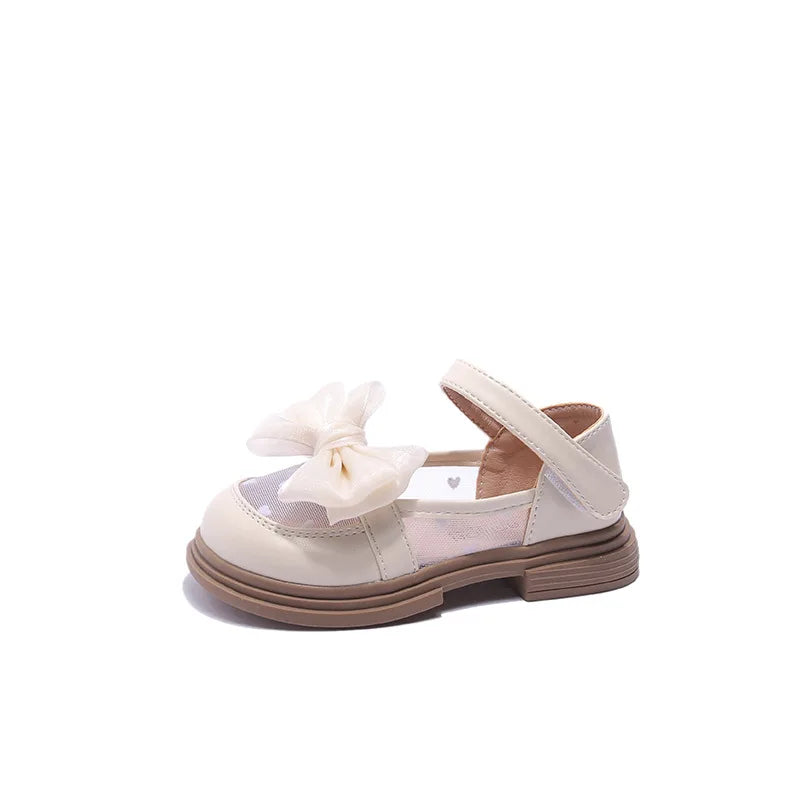 Mädchen Gehschuhe 2025 - Baby Mädchen Weiche Sohle Casual Schuhe - Frühling Herbst Schleife Runde Zehen Prinzessin Rutschfest