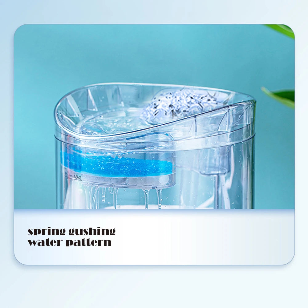 Cat Water Feeder Automation Sensor Faucet Fountain Food Grade Transparent Plastic Dog Water Dispenser For Cat Pet Sensor Drinker