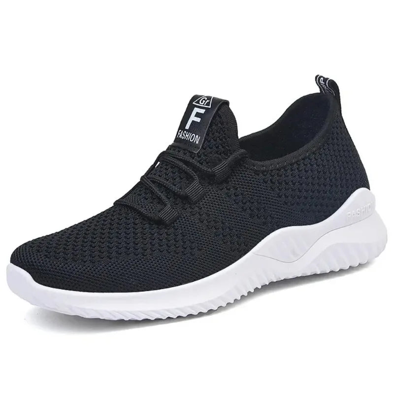Shoes for women 2025 new casual fashion running shoes flying woven breathable women's shoes soft sole trend sneakers women