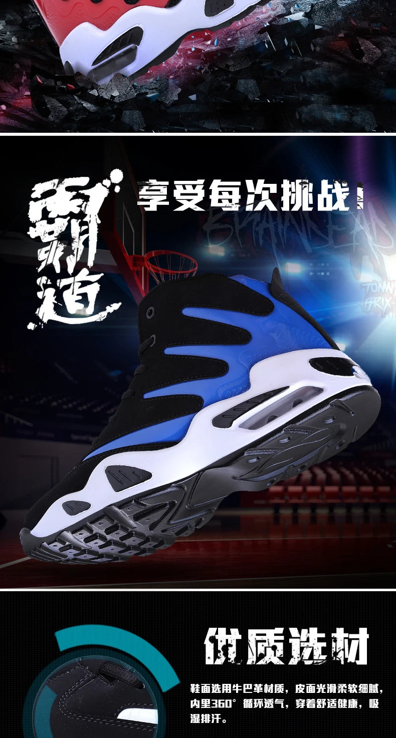 Men Sneakers Women Brand High Top Male Basketball Shoes Unisex Breathable PU Leather Sports Shoes Couple Trainers Zapatos Hombre