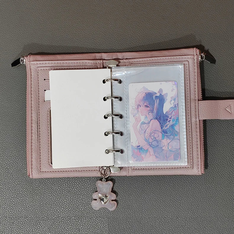 Premium Leder Notizbuch 2025 - Multifunktional Student Organizer A8 M5 Mädchen